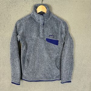 Patagonia Jacket Womens S Blue Re Tool Snap T Pullover Mock Neck Pockets‎